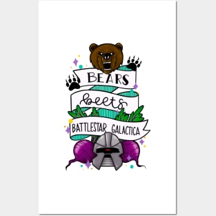 bears, beets, battlestar galactica colour Posters and Art